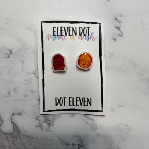 Eleven Dot Dot Eleven Star Wars Post Earrings - Picture 1 of 1